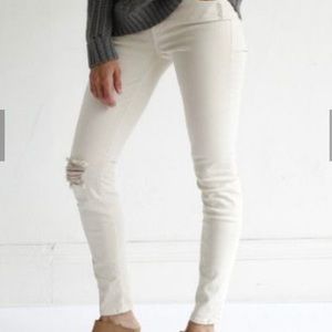 MOTHER The Charmer warm/ivory jeans